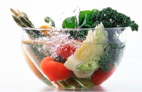 Desinfecção de frutas, legumes e hortaliças